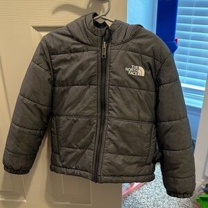 The North Face Charcoal Kids' Puffer Jacket Reversible